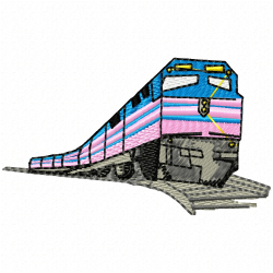 Trains Embroidery Design 3 Trains Embroidery Design 3